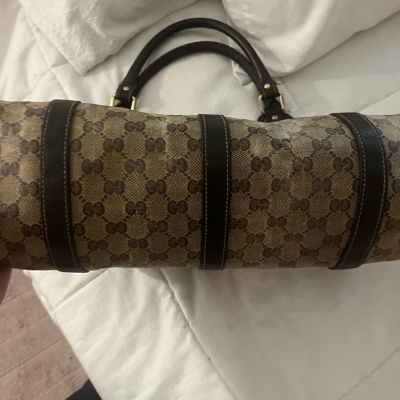 Authentic Gucci GG Canvas Patent Leather Tote - Picture 14 of 16